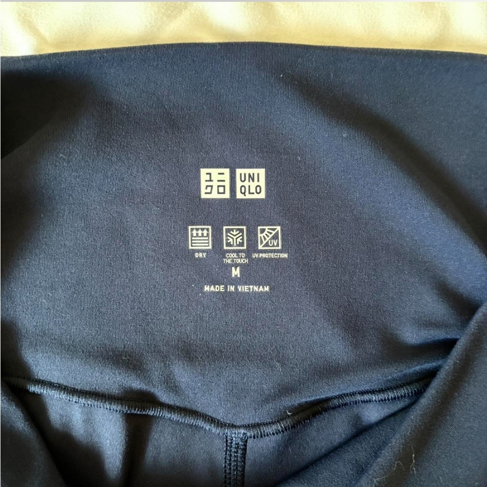 Navy Blue Ultra Stretch UV Protection AIRism Leggings